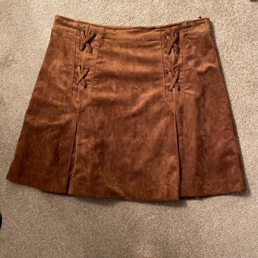 Suede skirt from Amazing Lace